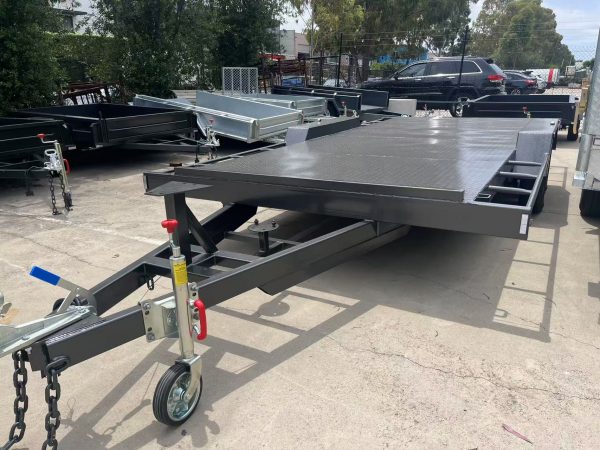 16x6'6" Car Trailer 3200KG GVM brand new / slide under ramps / four wheel electric brakes